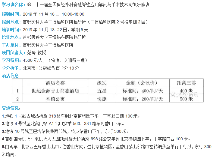 第二十一屆全國神經(jīng)外科脊髓脊柱應(yīng)用解剖與手術(shù)技術(shù)高級研修班邀請函